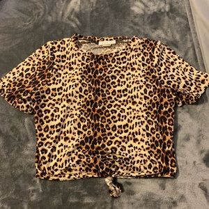 Cheetah crop top